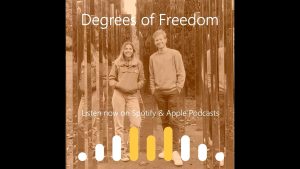 Cover screen of the Degrees of Freedom podcast